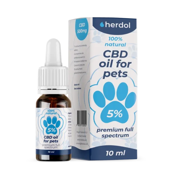 Óleo CBD cães gatos – 5% – 10ml